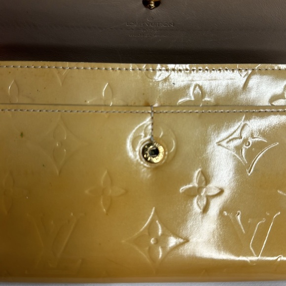 Louis Vuitton Yellow Impression Monogram Vernis Wallet ~EUC - Picture 15 of 16